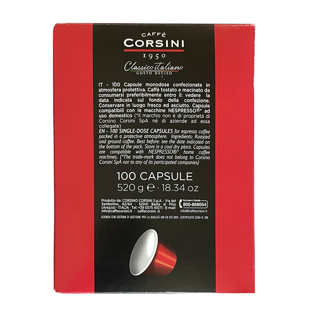 caff-corsini-classico-italiano-capsules-compatibles-nespresso-carton-4-x-100-pi- image 4