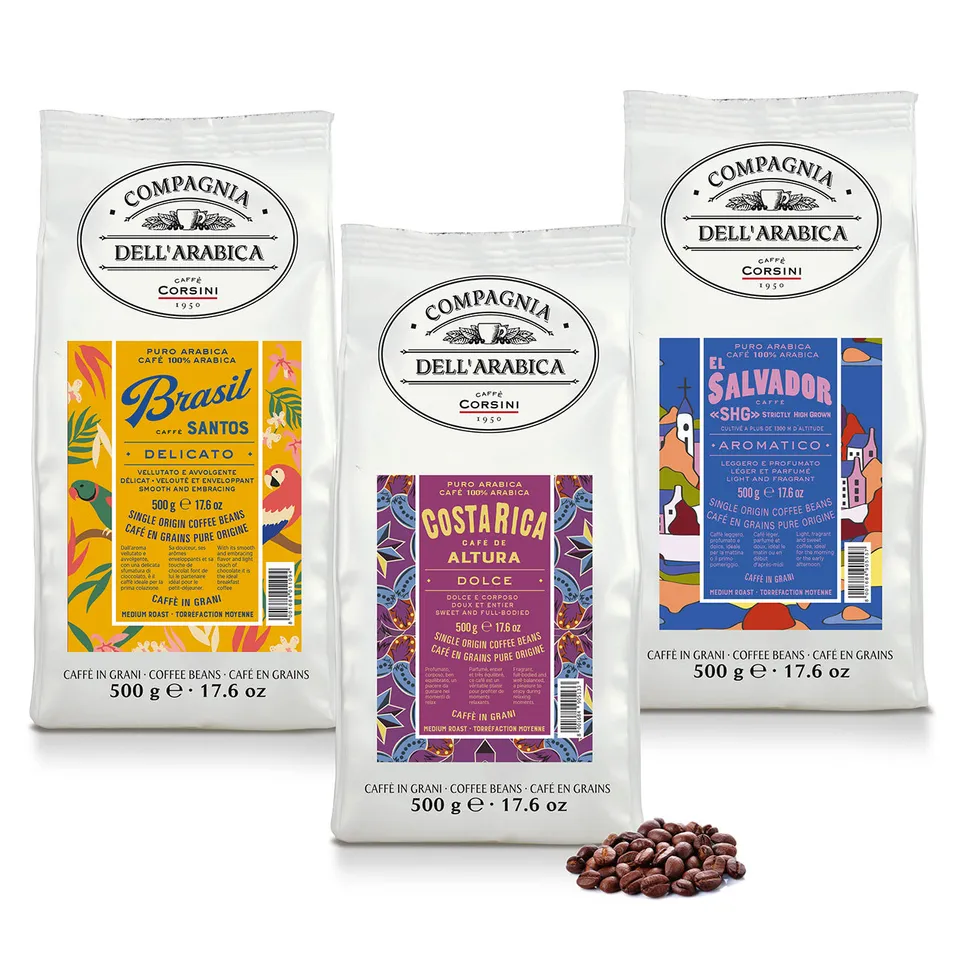 caff-corsini-coffee-chocolate-notes-caf-en-grains-100-arabica-3-x-500g image 1