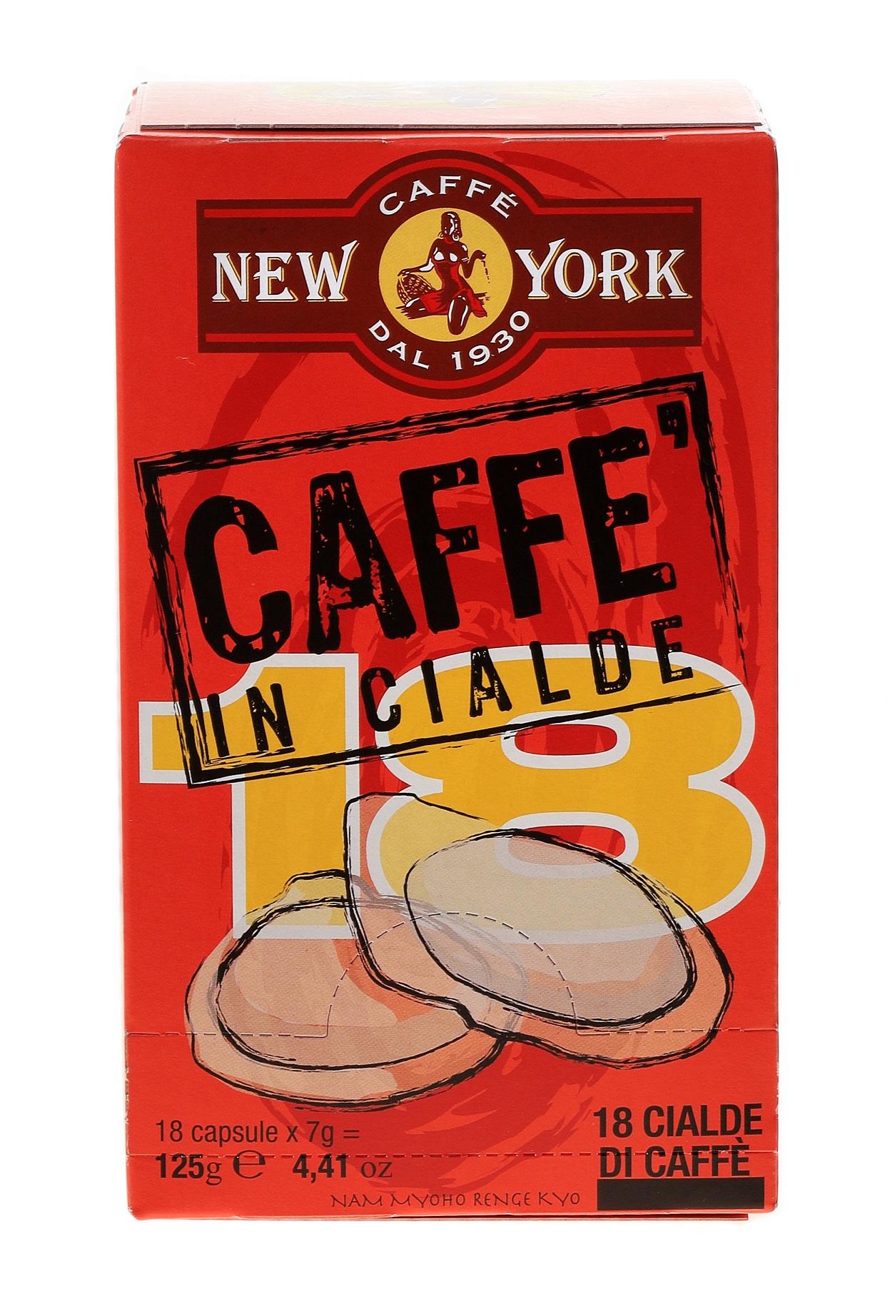 caff-new-york-dosettes-caf-coffee-pads-bo-te-18-pi-ces image 1