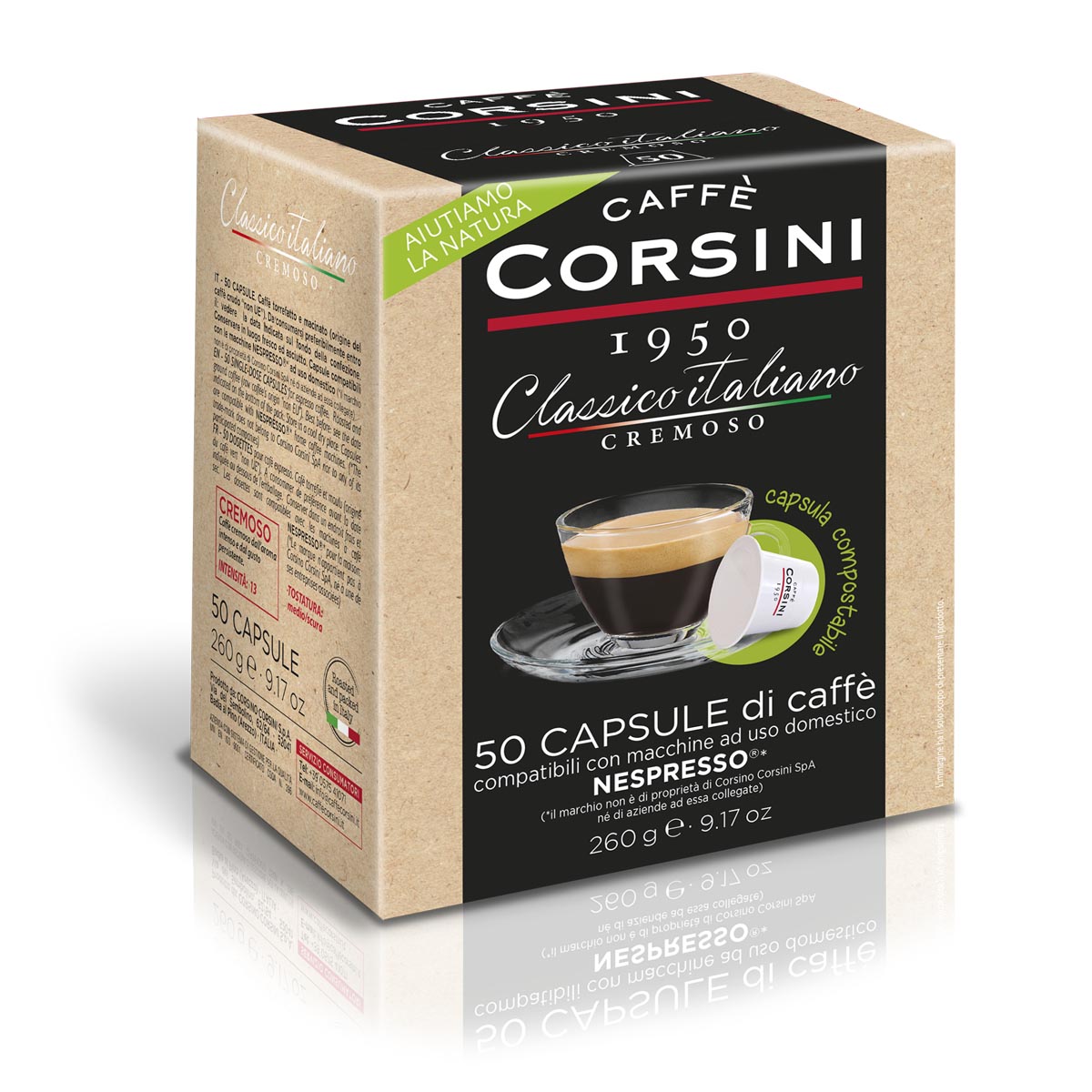 caff-corsini-classico-italiano-cr-meux-50-capsules-compostables-compatibles-nesp image 1