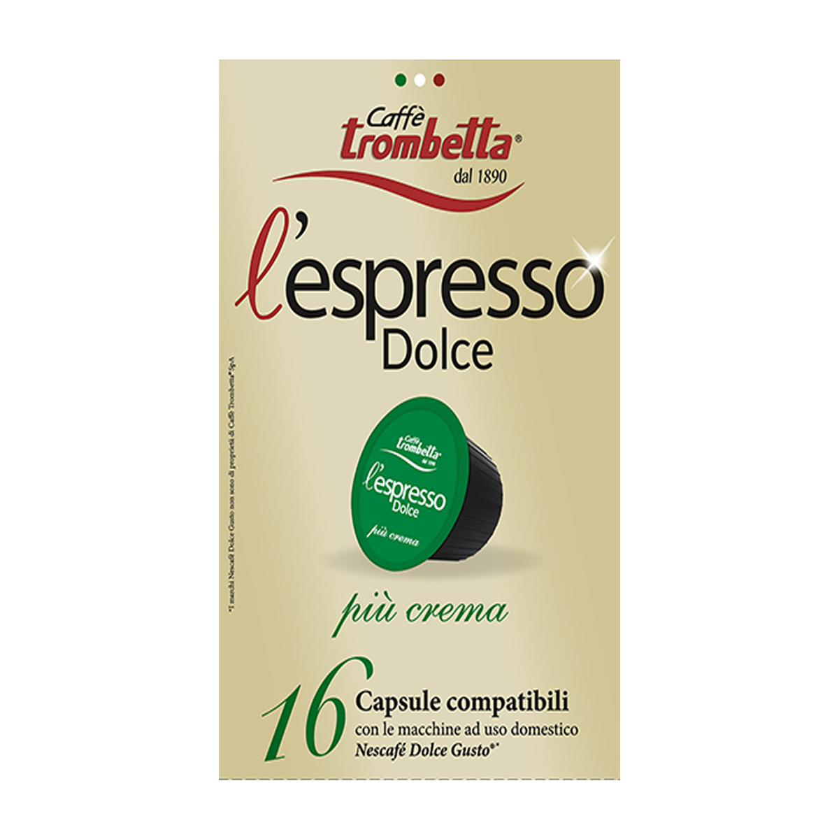 caff-trombetta-l-espresso-dolce-pi-crema-128-capsules-compatibles-dolce-gusto image 1