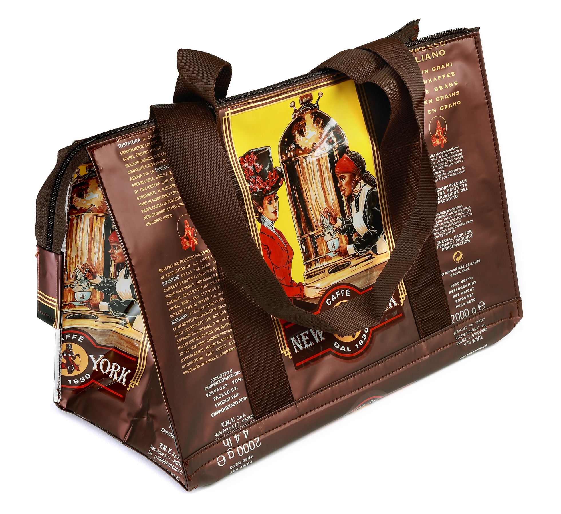 caff-new-york-coil-sac-cabas-anses-marron image 1