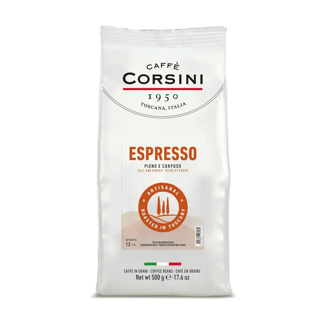 caff-corsini-espresso-plein-et-cors-caf-en-grains-arabica-et-robusta-500-g image 1