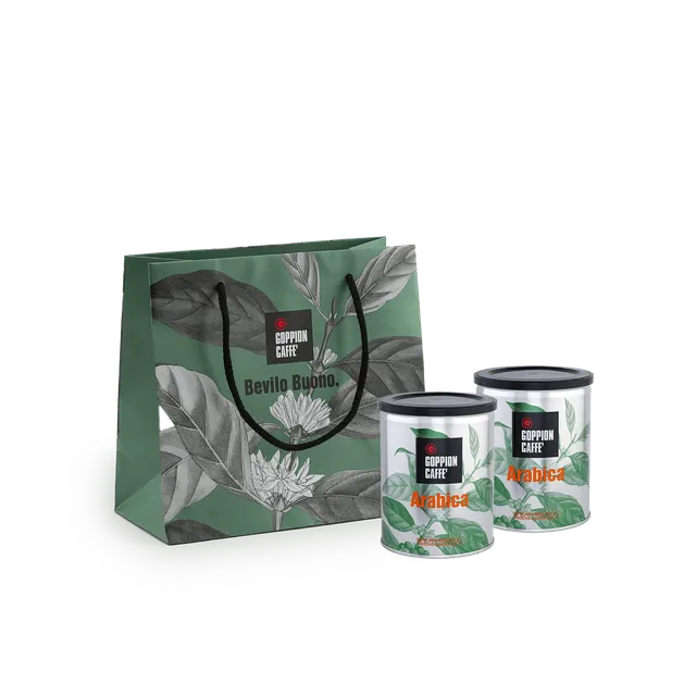 goppion-caff-arabica-coffret-shopper-2-bo-tes-250g-caf-moulu image 1