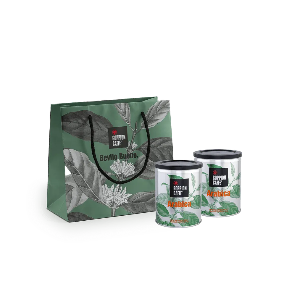 goppion-caff-arabica-coffret-shopper-2-bo-tes-250g-caf-moulu image 1