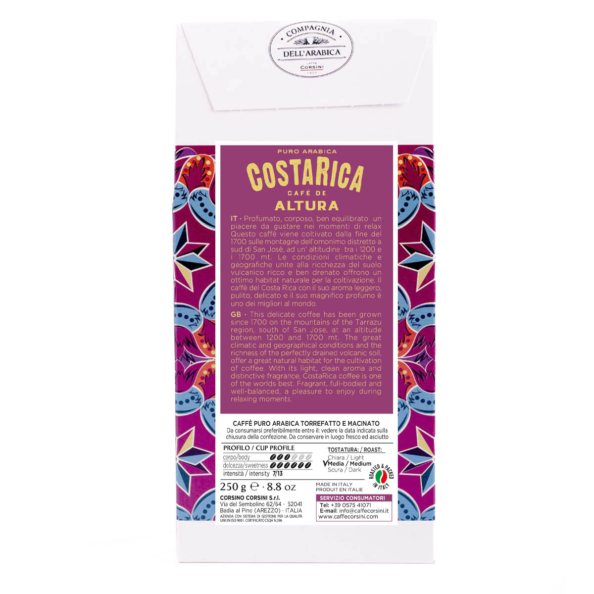 caff-corsini-costa-rica-caf-moulu-100-arabica-250g image 3
