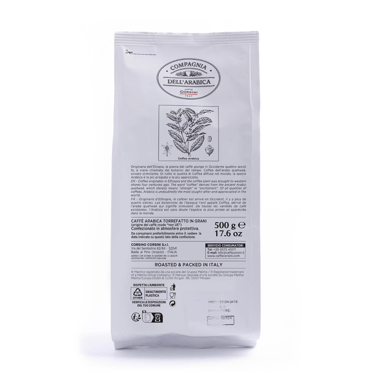 caff-corsini-ara-organic-brasil-caf-en-grains-100-arabica-bio-500g image 4