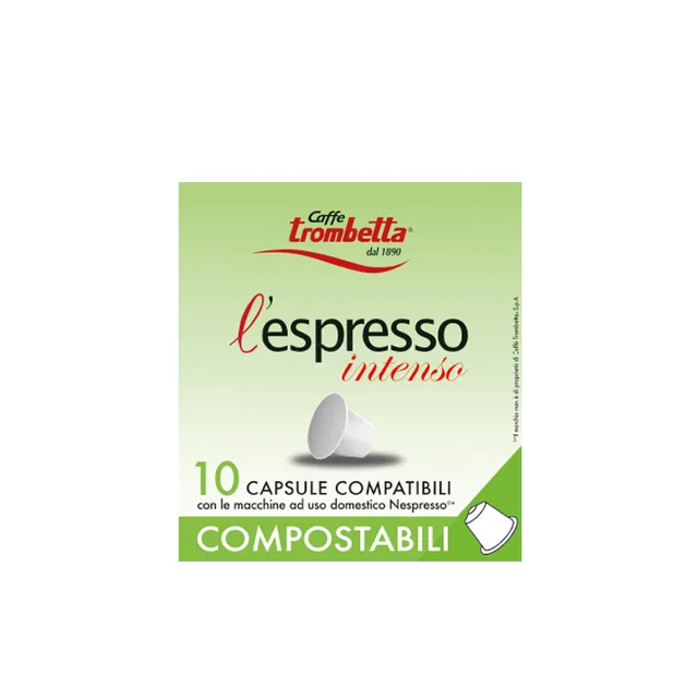 caff-trombetta-l-espresso-compostable-intenso-80-capsules-compatibles-nespresso image 1