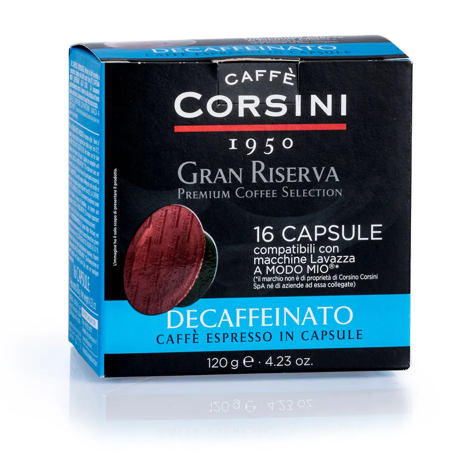 caff-corsini-gran-riserva-decaffeinato-16-capsules-compatibles-a-modo-mio image 1