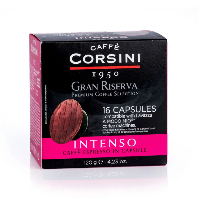 caff-corsini-gran-riserva-intenso-16-capsules-compatibles-lavazza-a-modo-mio-120 image 1