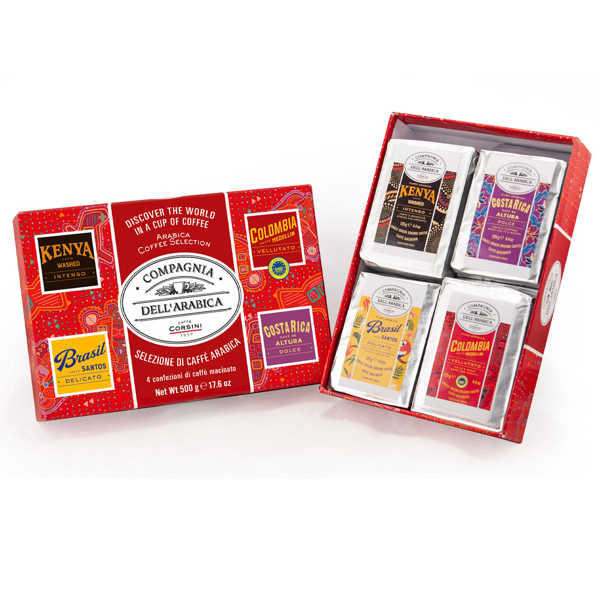 caff-corsini-compagnia-dell-arabica-coffret-cadeau-moulu-4x125g image 2