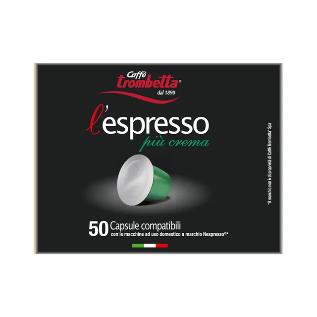 caff-trombetta-l-espresso-pi-crema-capsules-compatibles-nespresso-150-capsules-3 image 1