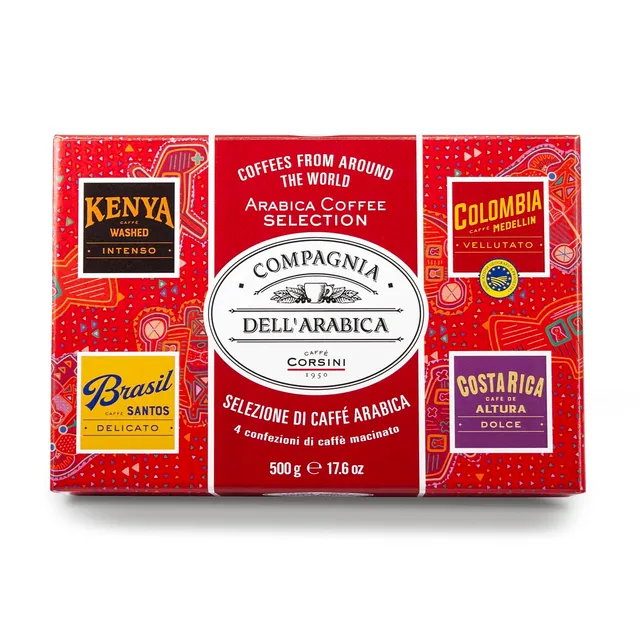 caff-corsini-compagnia-dell-arabica-coffret-cadeau-moulu-4x125g image 1