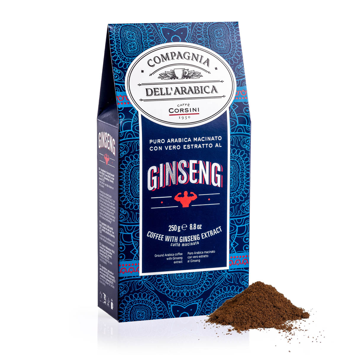 caff-corsini-caf-au-ginseng-100-arabica-moulu-pour-moka-250-g image 2