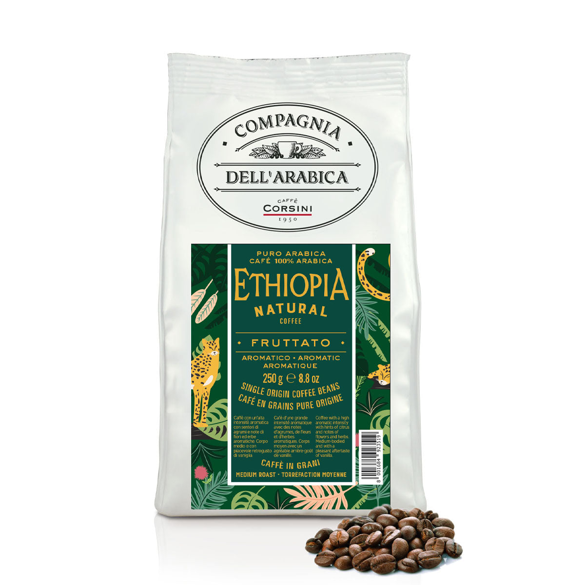 caff-corsini-ethiopia-natural-caf-en-grains-100-arabica-250g image 1
