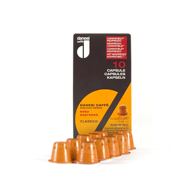 danesi-caff-easy-espresso-classico-10-capsules-compatibles-nespresso image 1