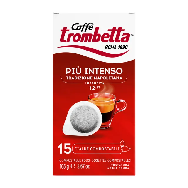 caff-trombetta-pi-intenso-180-dosettes-ese-44-mm-12-x-15 image 1