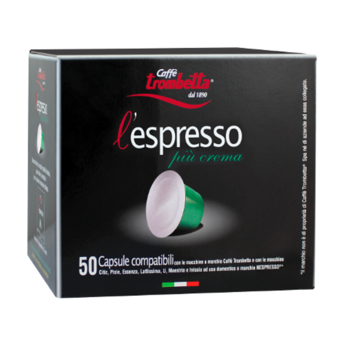 caff-trombetta-l-espresso-pi-crema-capsules-compatibles-nespresso-150-capsules-3 image 2