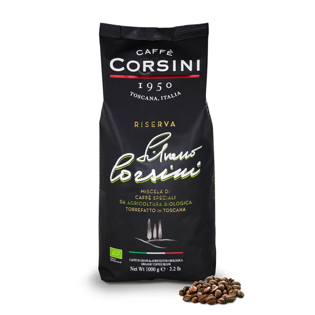 caff-corsini-riserva-silvano-corsini-bio-caf-en-grains-arabica-robusta-1-kg image 1