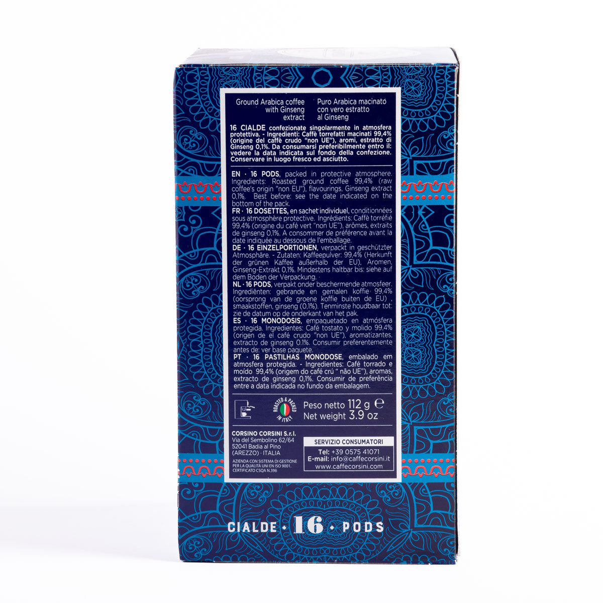 caff-corsini-ginseng-100-arabica-dosettes-ese-carton-192-pi-ces image 2