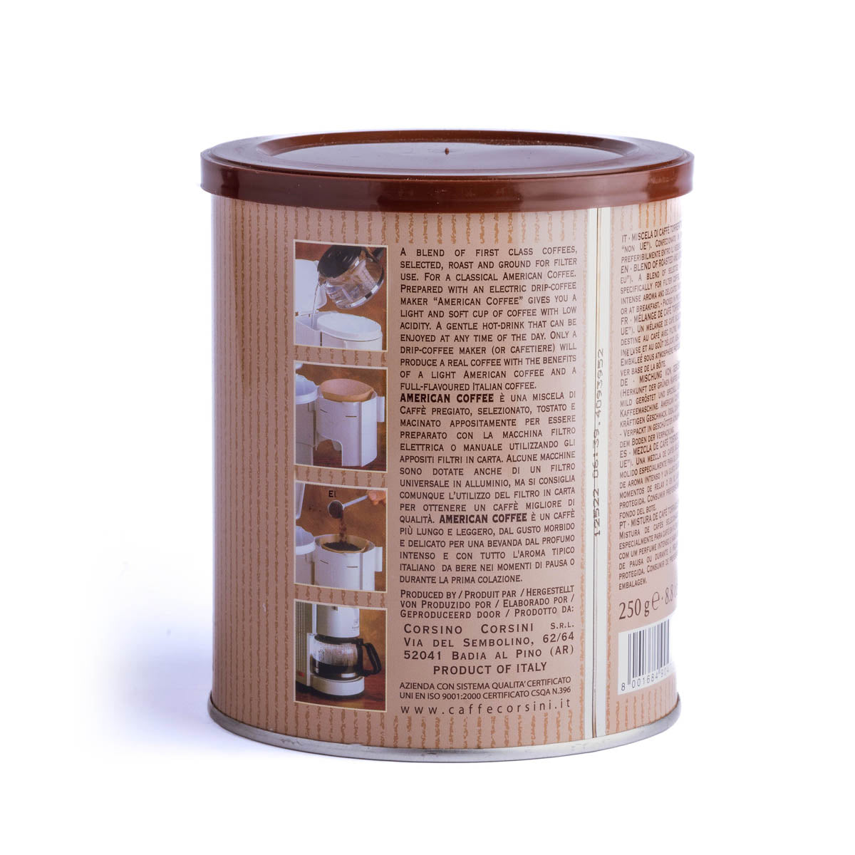 caff-corsini-american-coffee-caf-filtre-moulu-bo-te-250g image 3