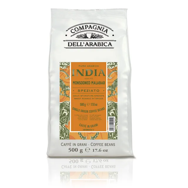 caff-corsini-india-monsooned-malabar-caf-en-grains-100-arabica-500-g image 1