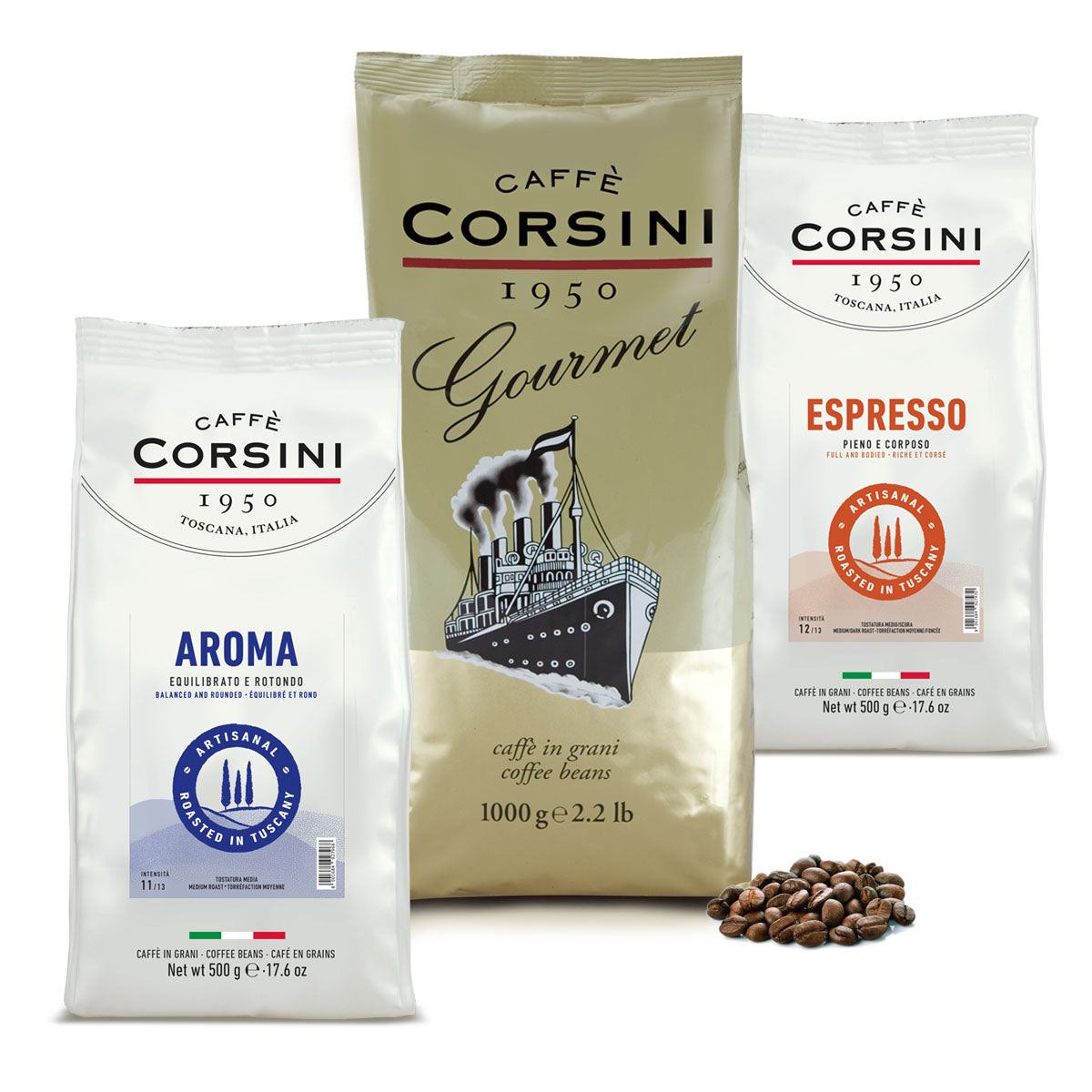 caff-corsini-il-risveglio-perfetto-caf-en-grains-aroma-gourmet-espresso image 1