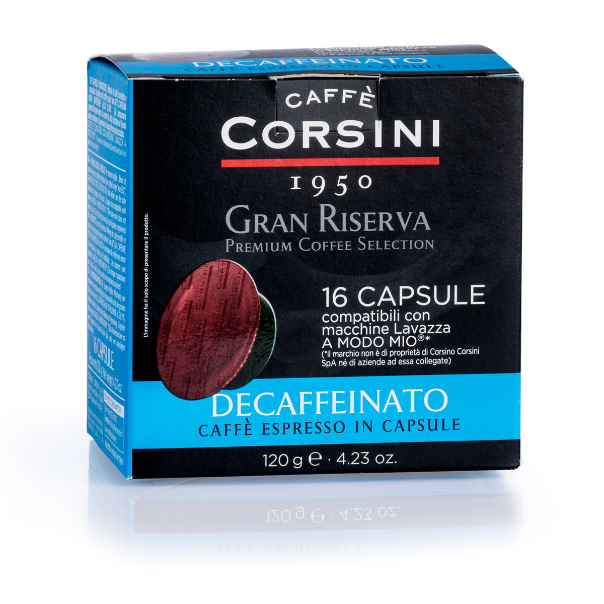 caff-corsini-gran-riserva-decaffeinato-16-capsules-compatibles-a-modo-mio image 1