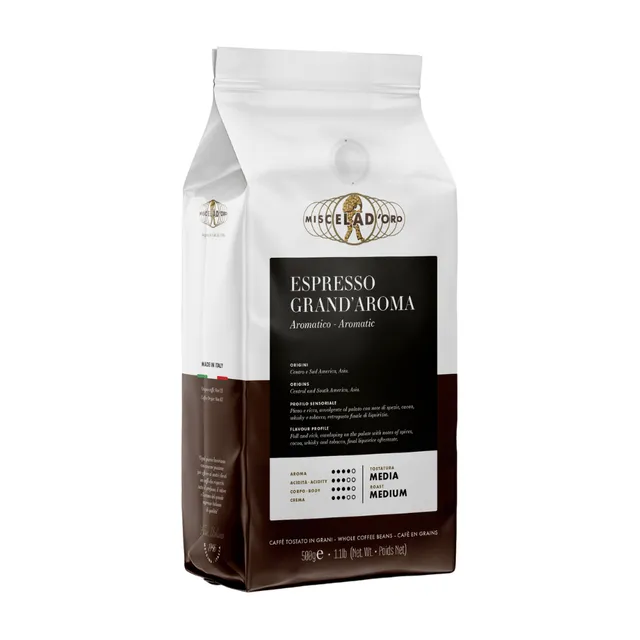 miscela-d-oro-espresso-grand-aroma-caf-en-grains-torr-faction-italienne image 1
