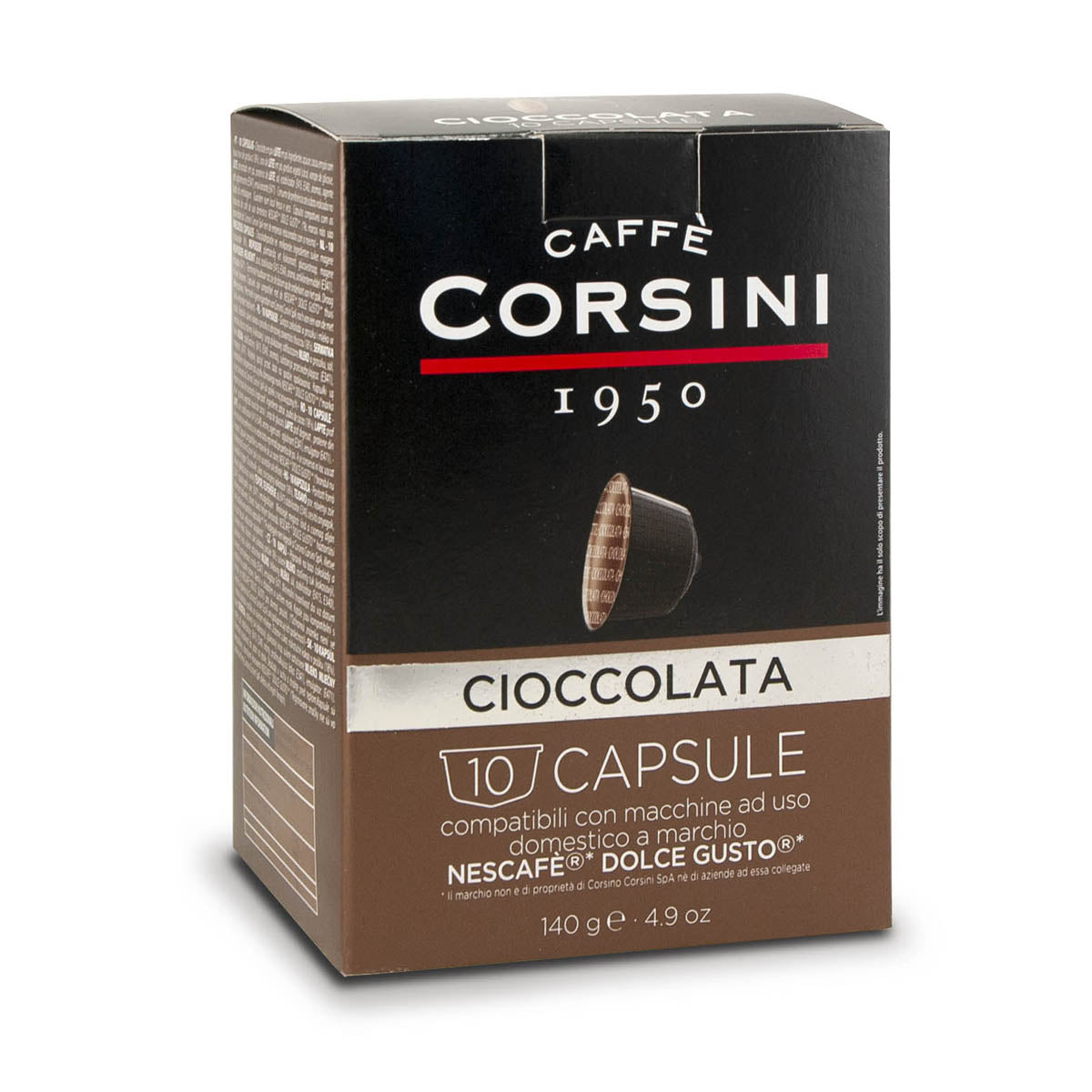 caff-corsini-cioccolata-capsules-compatibles-dolce-gusto-10-capsules image 1
