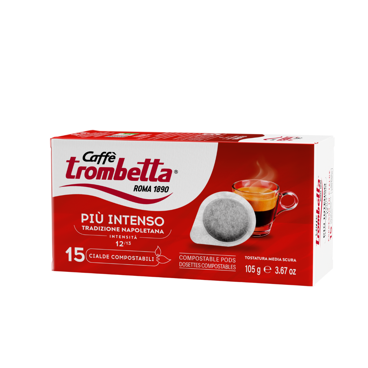 caff-trombetta-pi-intenso-180-dosettes-ese-44-mm-12-x-15 image 3