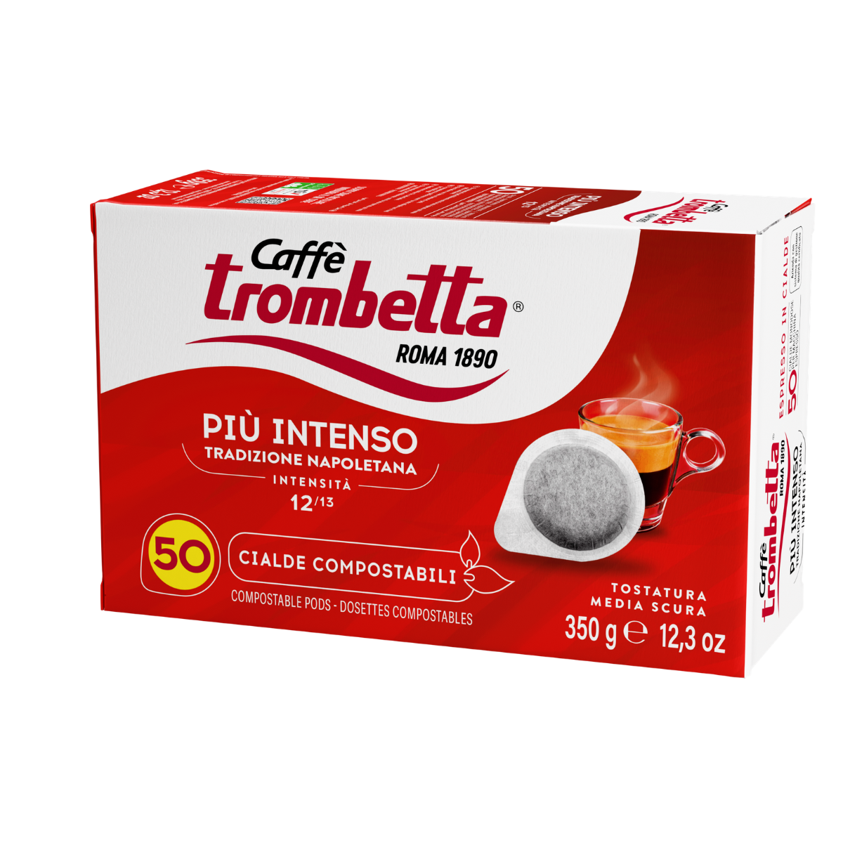 caff-trombetta-pi-intenso-cialde-ese-300-cialdes-compostables image 3