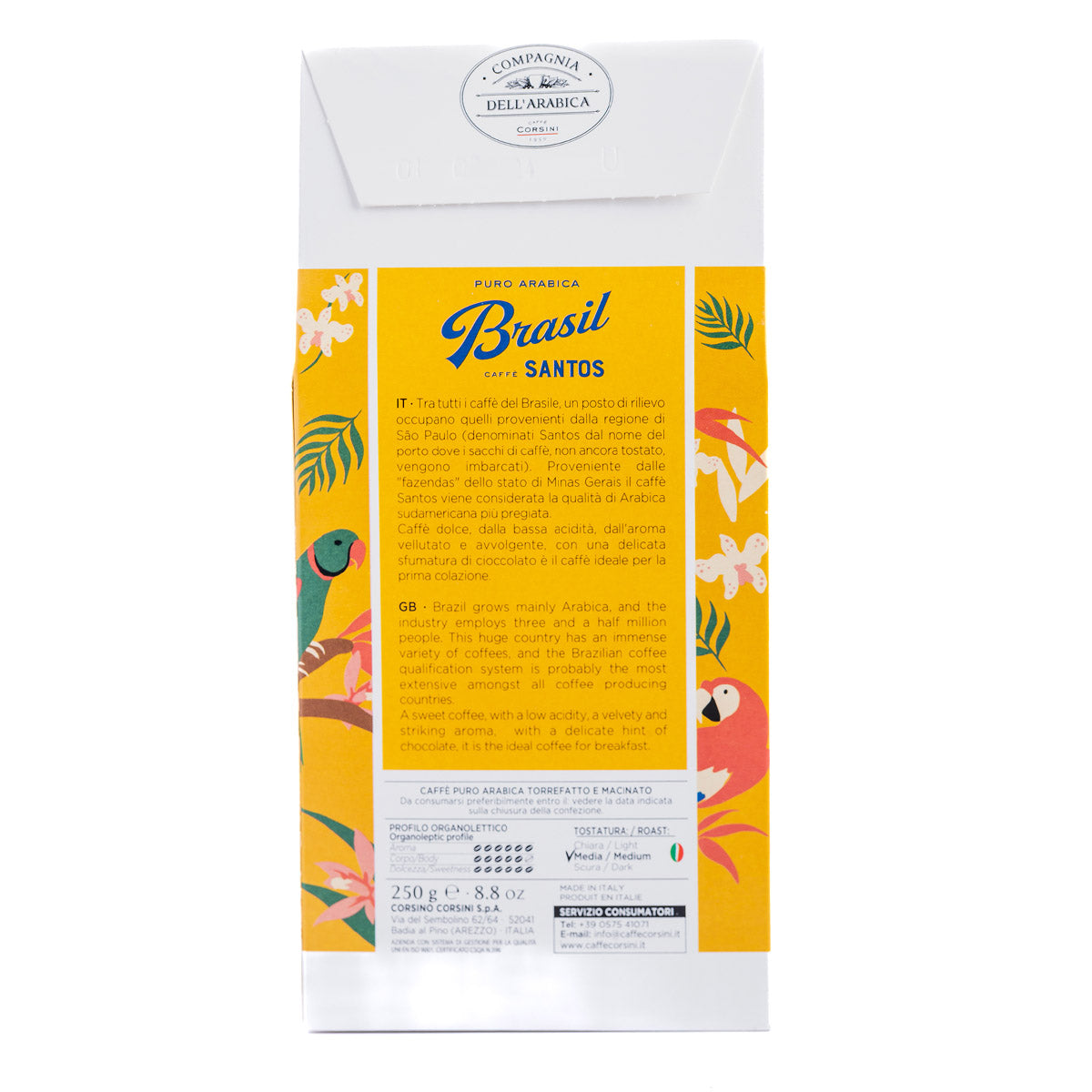 caff-corsini-brasil-santos-100-arabica-caf-moulu-250g image 5