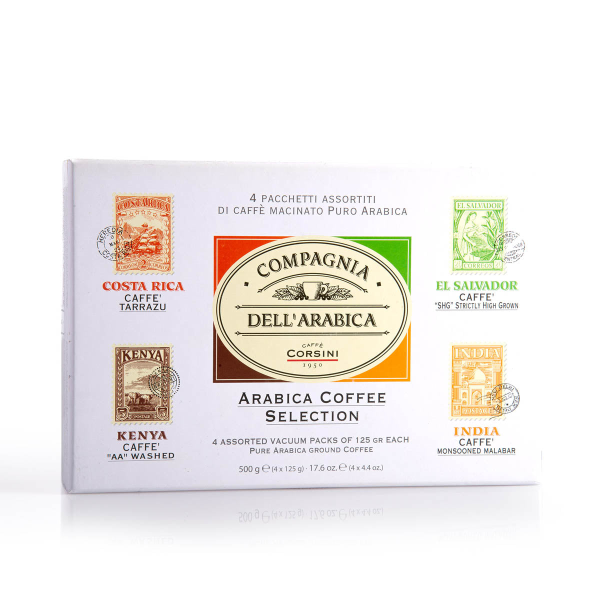 caff-corsini-cofanetto-regalo-100-arabica-caf-moulu-kenya-costa-rica-inde-el-sal image 1