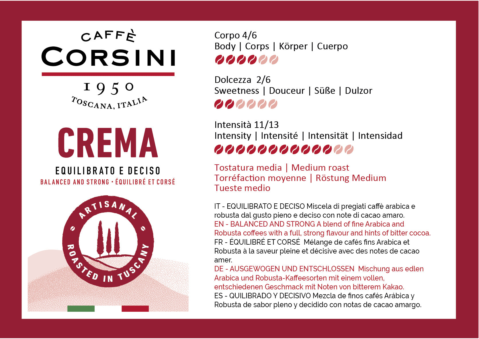 caff-corsini-casa-dolce-casa-espresso-crema-caf-en-grains image 5