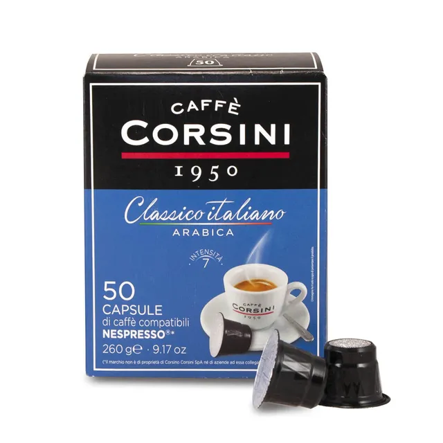 caff-corsini-classico-italiano-100-arabica-50-capsules-compatibles-nespresso-260 image 1