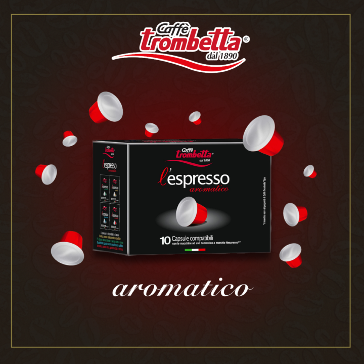caff-trombetta-l-espresso-aromatico-80-capsules-compatibles-nespresso image 2
