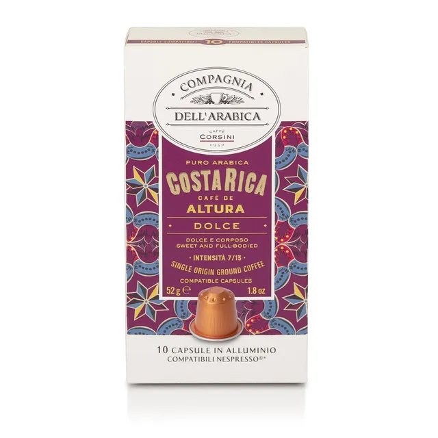 caff-corsini-costarica-100-arabica-100-capsules-aluminium-compatibles-nespresso image 1