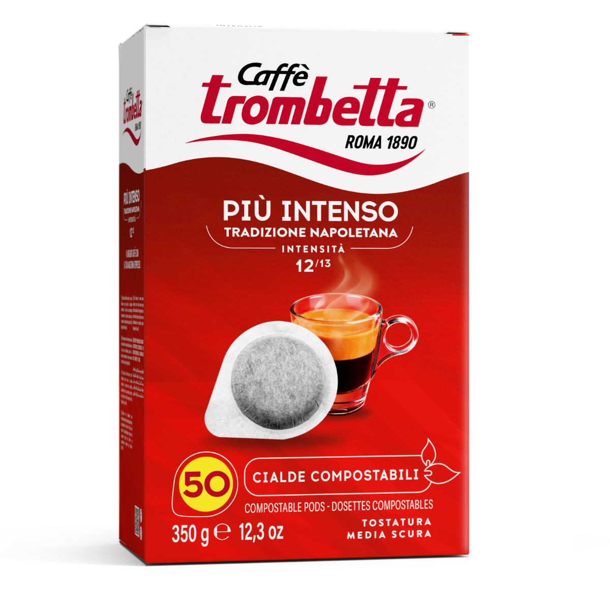 caff-trombetta-pi-intenso-cialde-ese-300-cialdes-compostables image 2