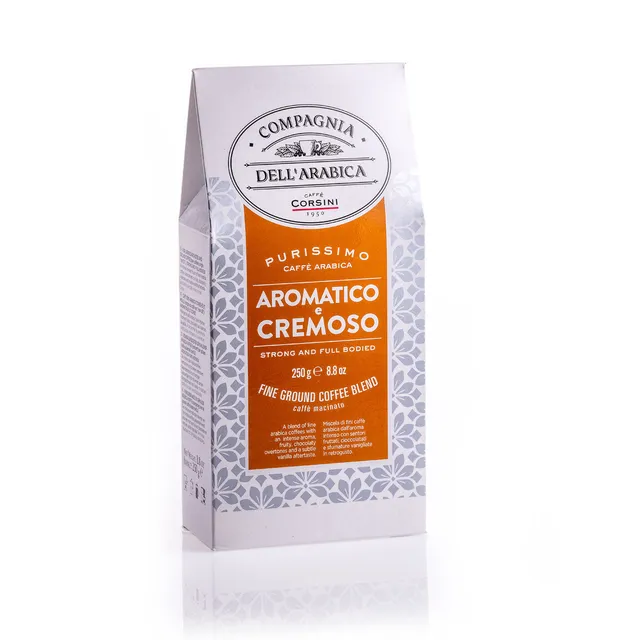caff-corsini-aromatico-e-cremoso-caf-moulu-100-arabica-250g image 1