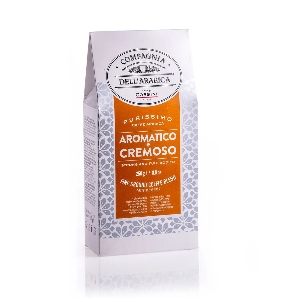caff-corsini-aromatico-e-cremoso-caf-moulu-100-arabica-250g image 1