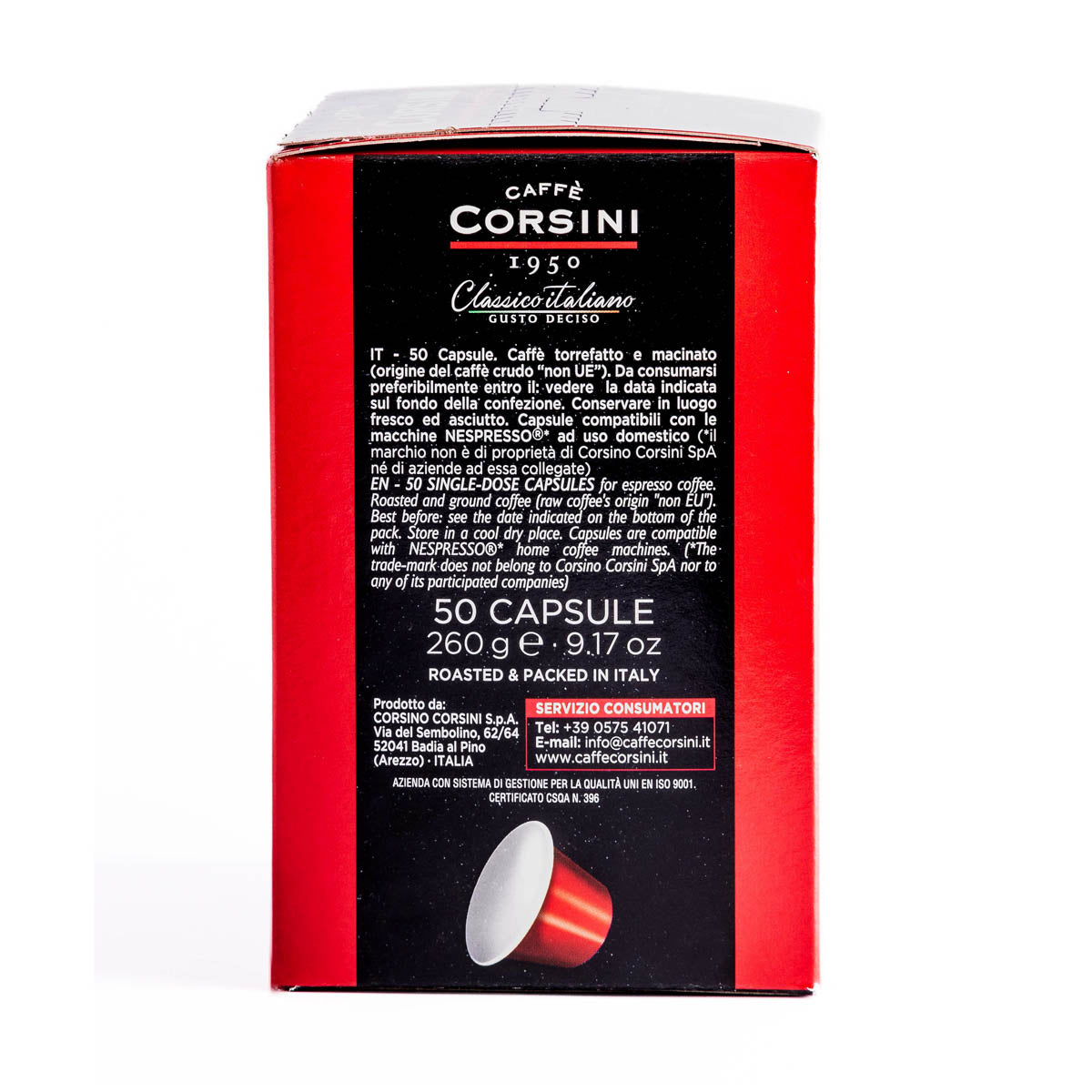 caff-corsini-classico-italiano-gusto-deciso-capsules-compatibles-nespresso-x50-2 image 2