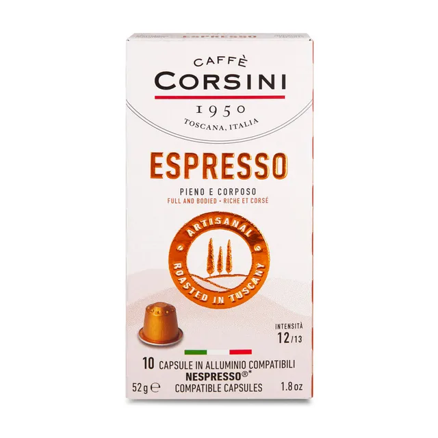 caff-corsini-espresso-arabica-et-robusta-10-capsules-compatibles-nespresso-carto image 1