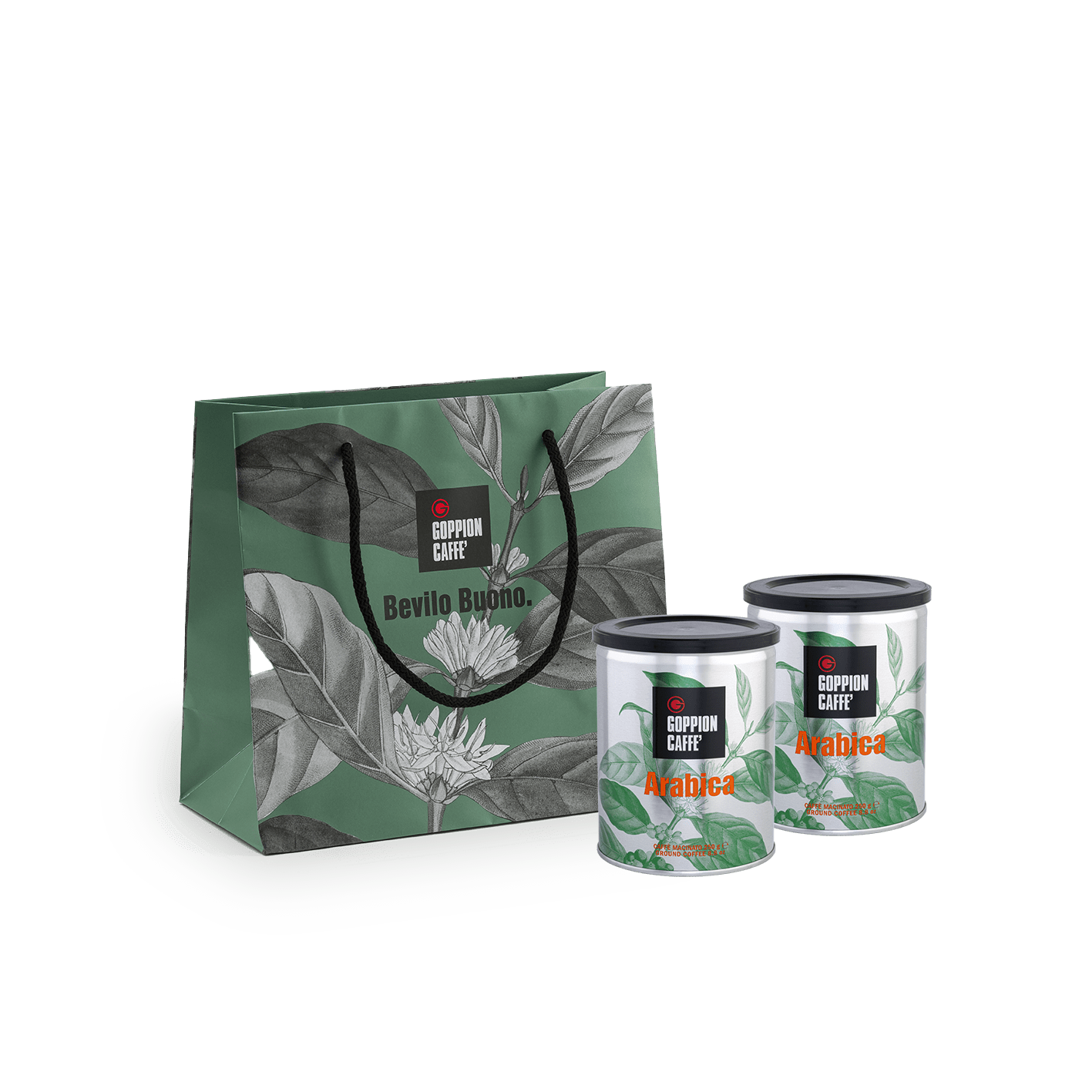 goppion-caff-arabica-coffret-shopper-2-bo-tes-250g-caf-moulu image 1