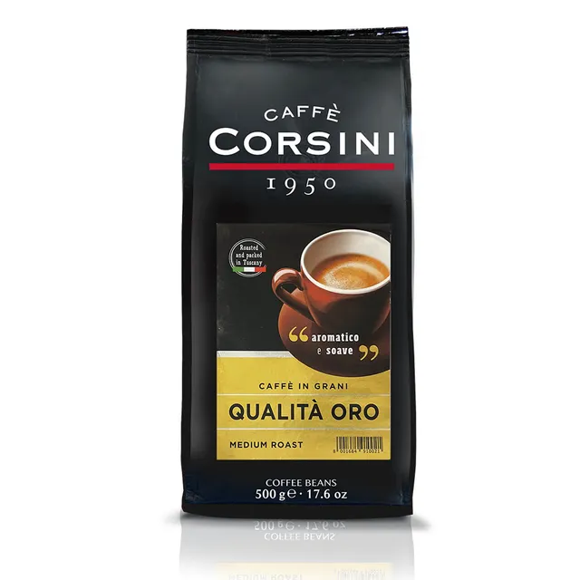caff-corsini-qualit-oro-caf-en-grains-500g-torr-faction-moyenne-cr-meux image 1