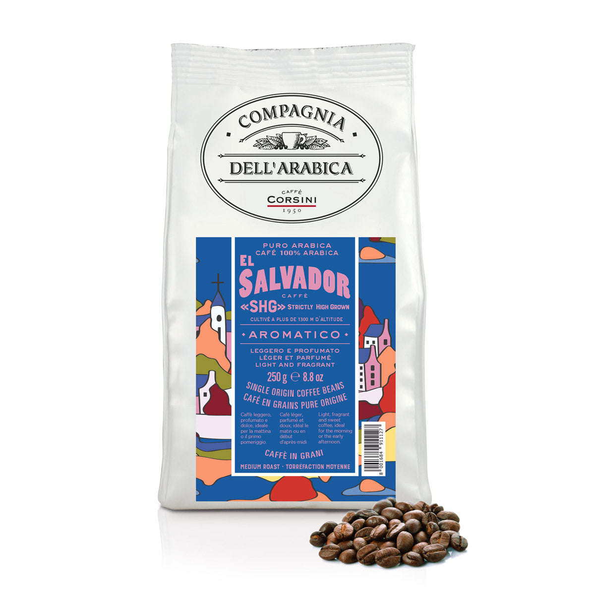 caff-corsini-el-salvador-100-arabica-caf-en-grains-250g image 1