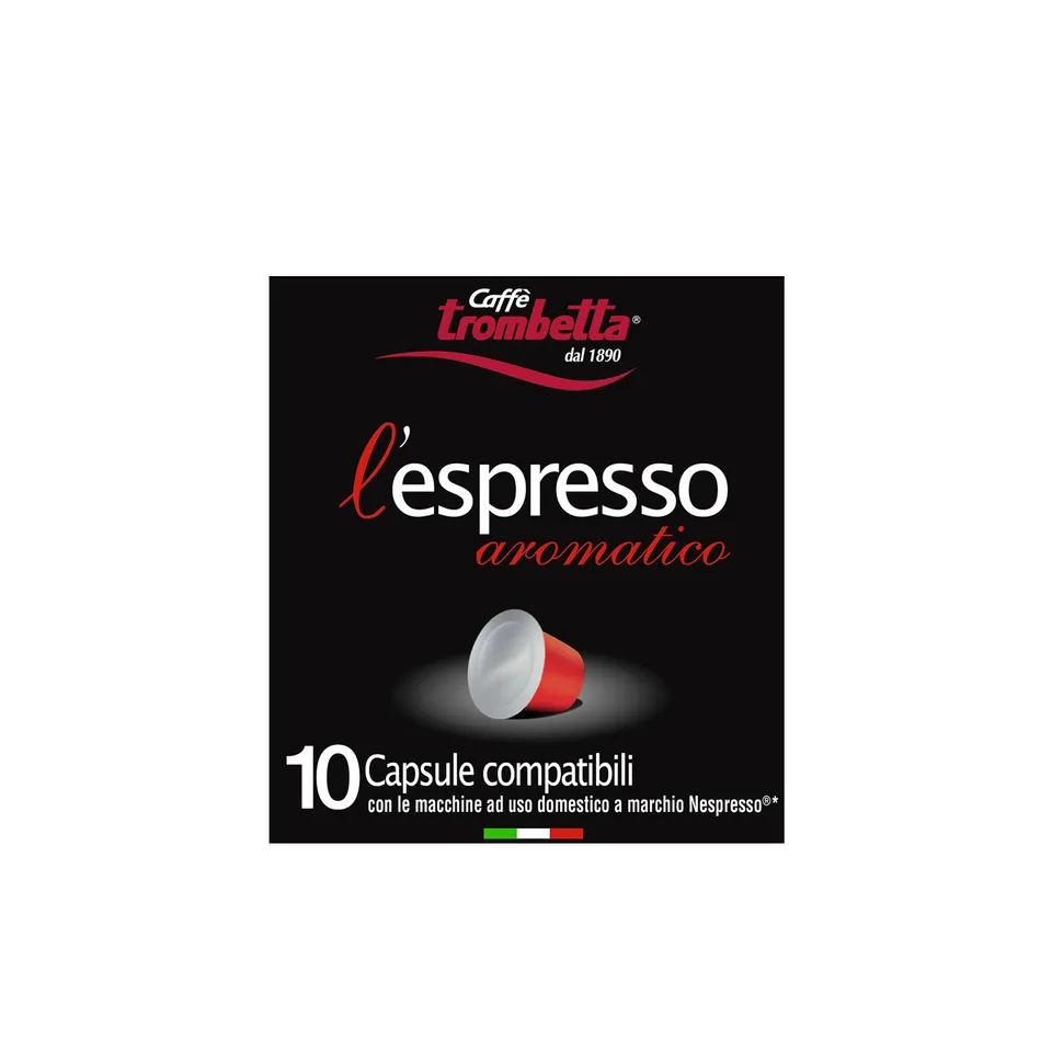 caff-trombetta-l-espresso-aromatico-80-capsules-compatibles-nespresso image 1