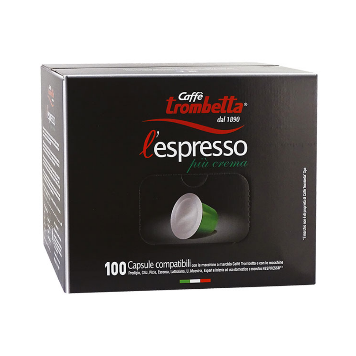 caff-trombetta-l-espresso-pi-crema-capsules-compatibles-nespresso-100-capsules image 2