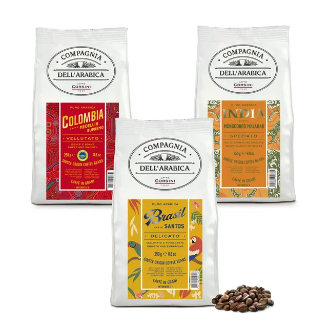 caff-corsini-compagnia-dell-arabica-caf-en-grains-100-arabica-3-x-250-g-colombie image 1