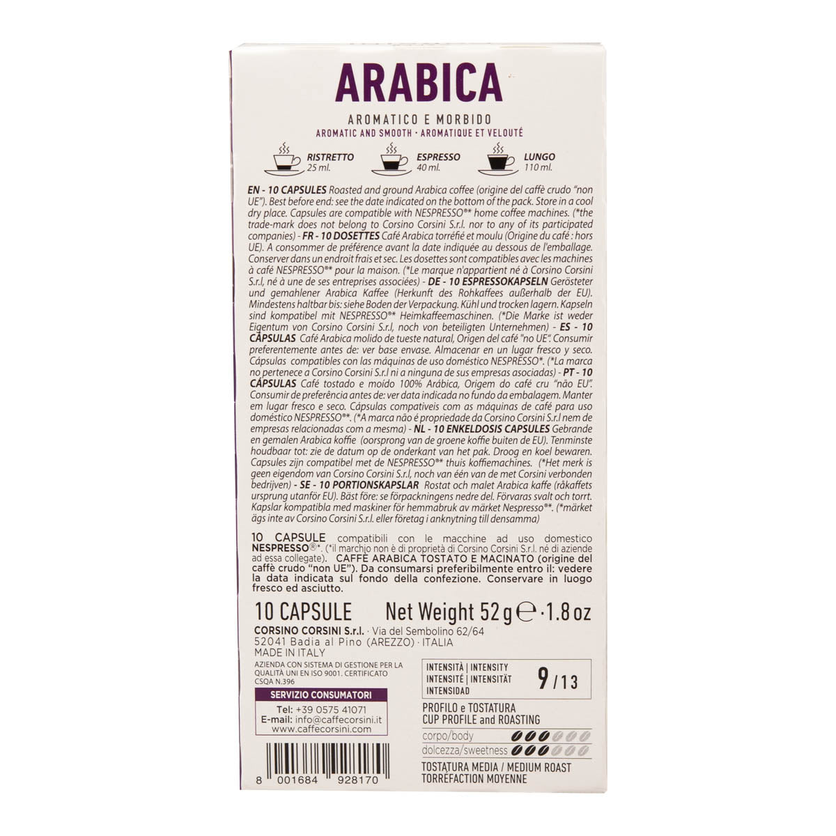 caff-corsini-100-arabica-10-capsules-compatibles-nespresso-x-10-bo-tes image 2